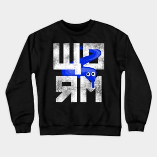 Blue Worm On A String Crewneck Sweatshirt